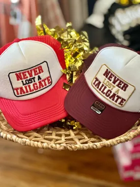 Never Lost a Tailgate Foam Trucker hat