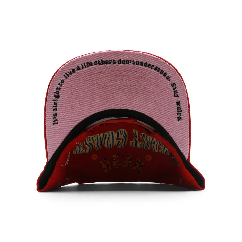 New York Everything Snapback Hat Red