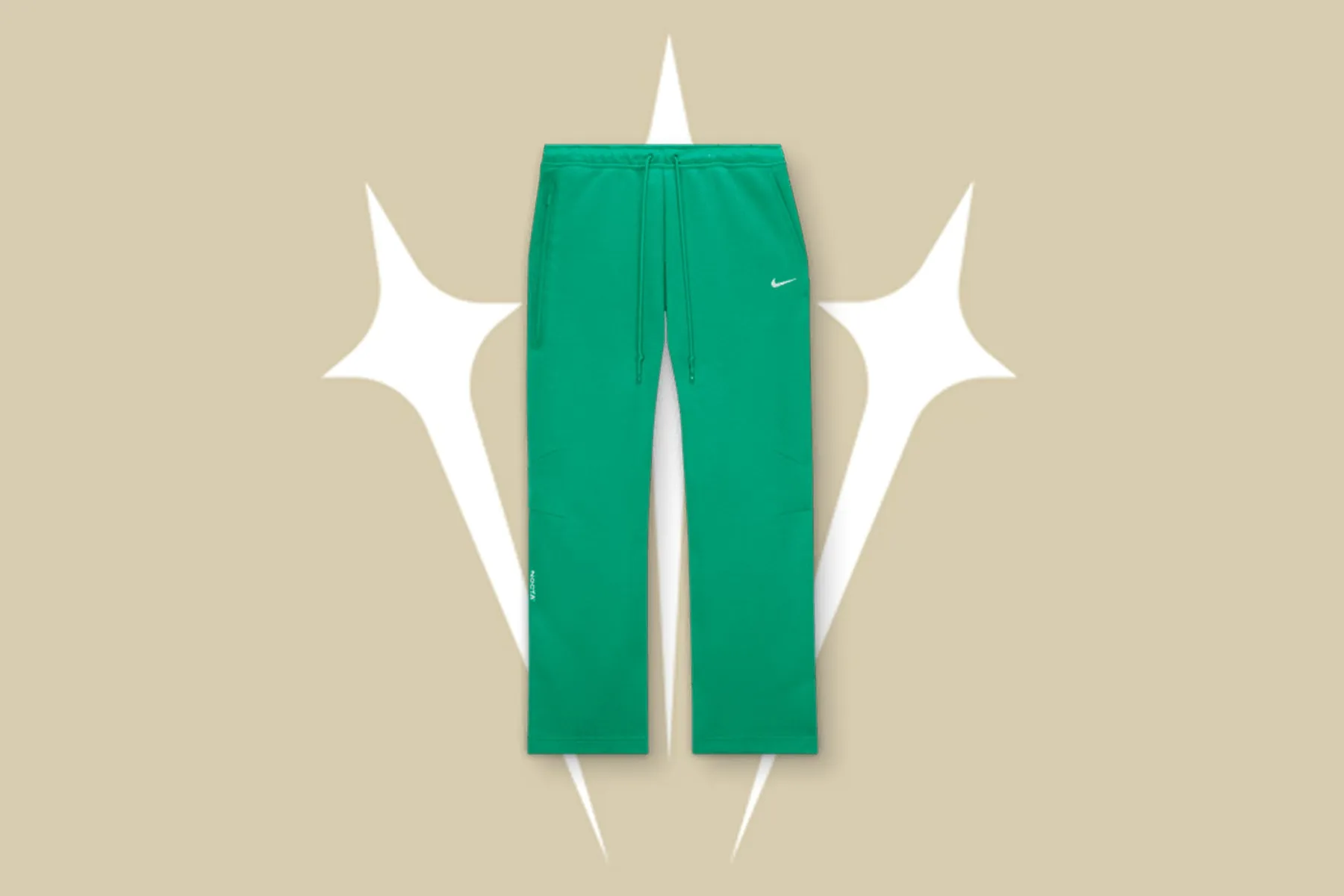 Nike x NOCTA Tech Fleece Open-Hem Pant - Stadium Green/Sail