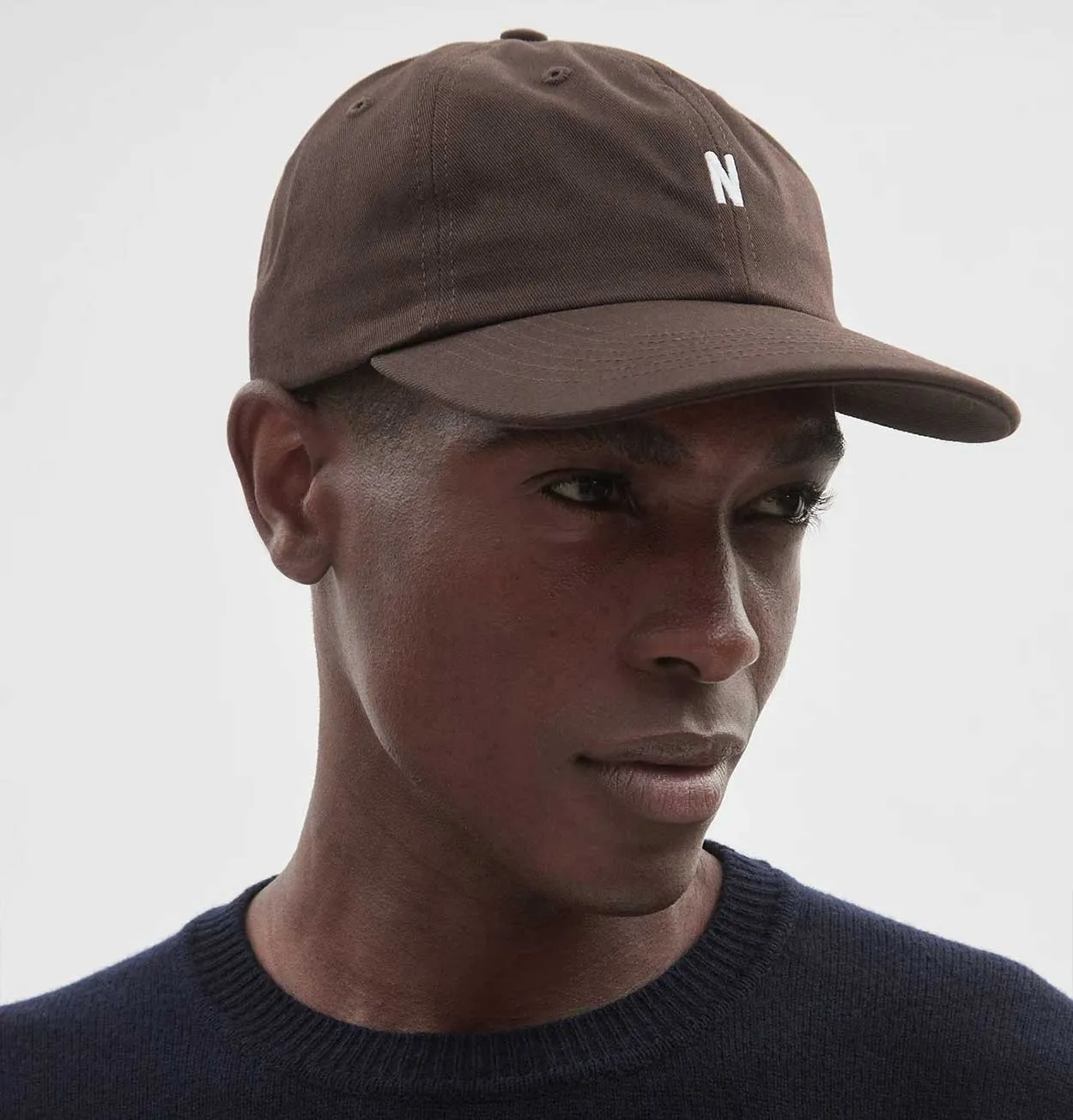 Norse Projects Twill Sports Cap in Espresso