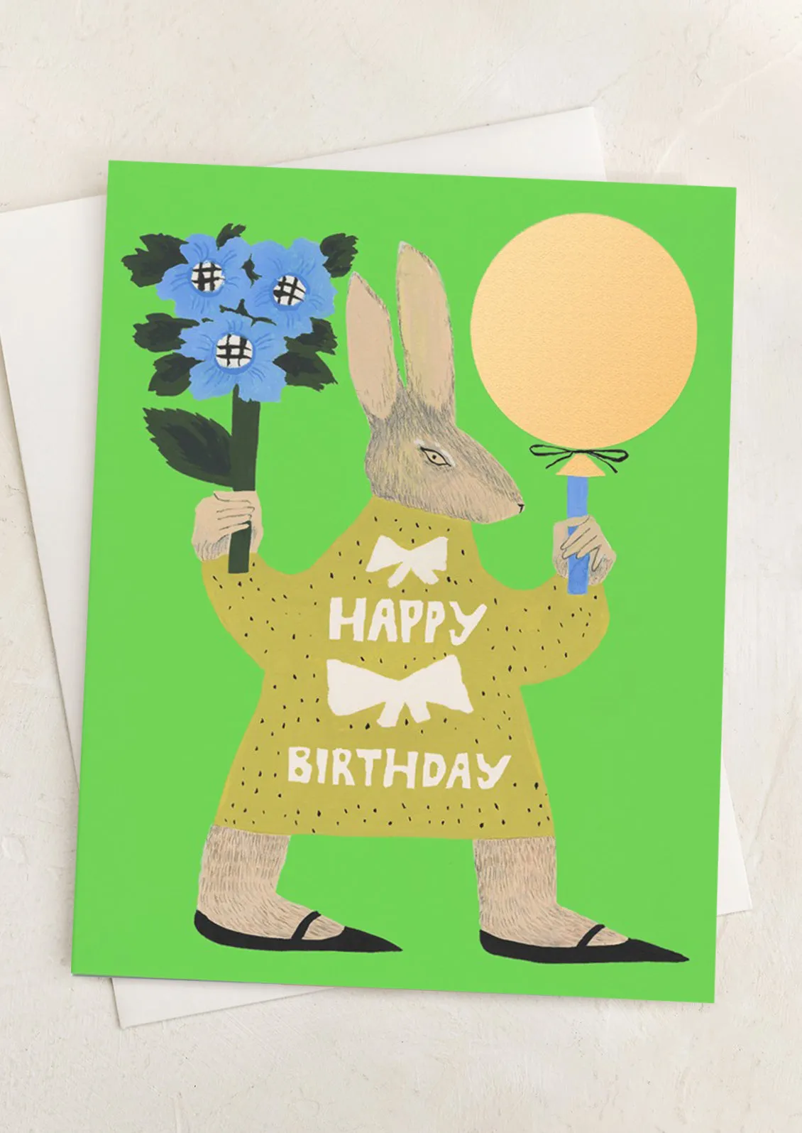 Party Rabbit Birthday Card