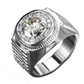 Penninsula Men's Platinum Ring