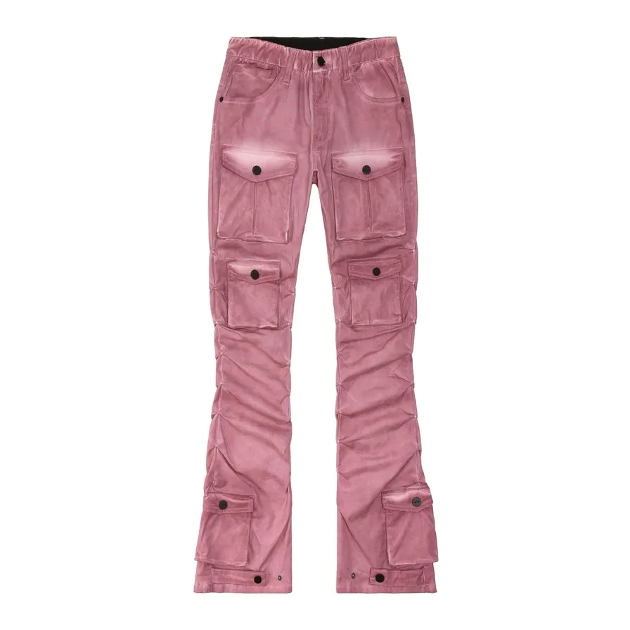 Pigment Dyed Utility Twill Pants - Misty Pink