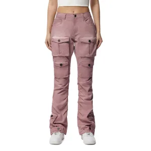 Pigment Dyed Utility Twill Pants - Misty Pink