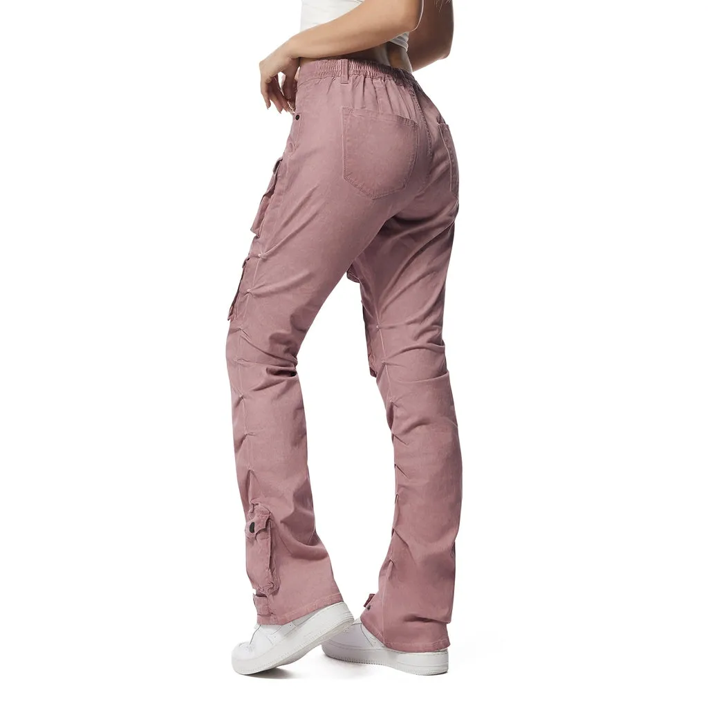 Pigment Dyed Utility Twill Pants - Misty Pink