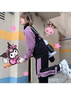 Pre-order sanrio collaboration Kuromi sportswear jacket and pants