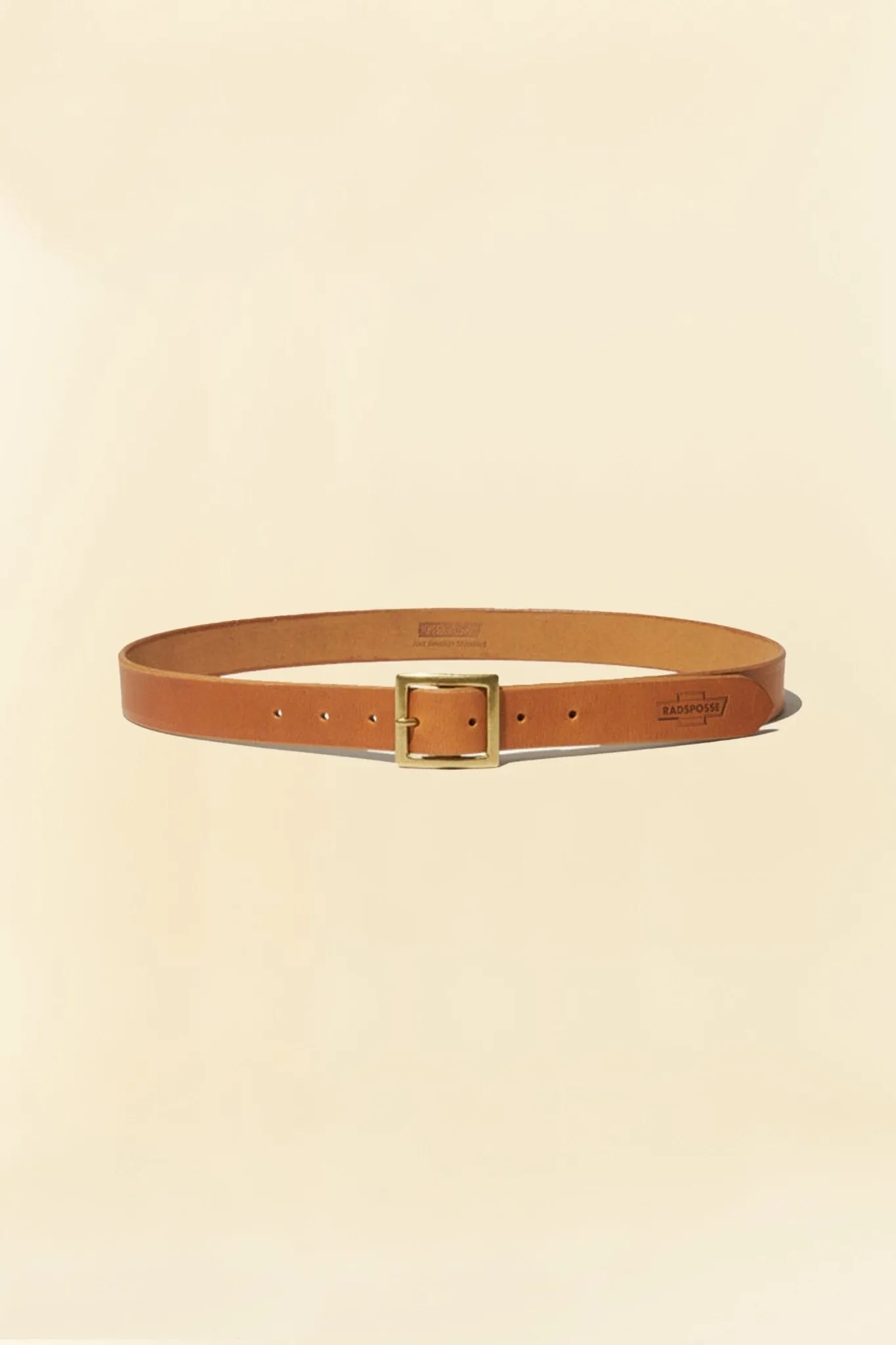 Radiall Posse Square Buckle Belt - Camel