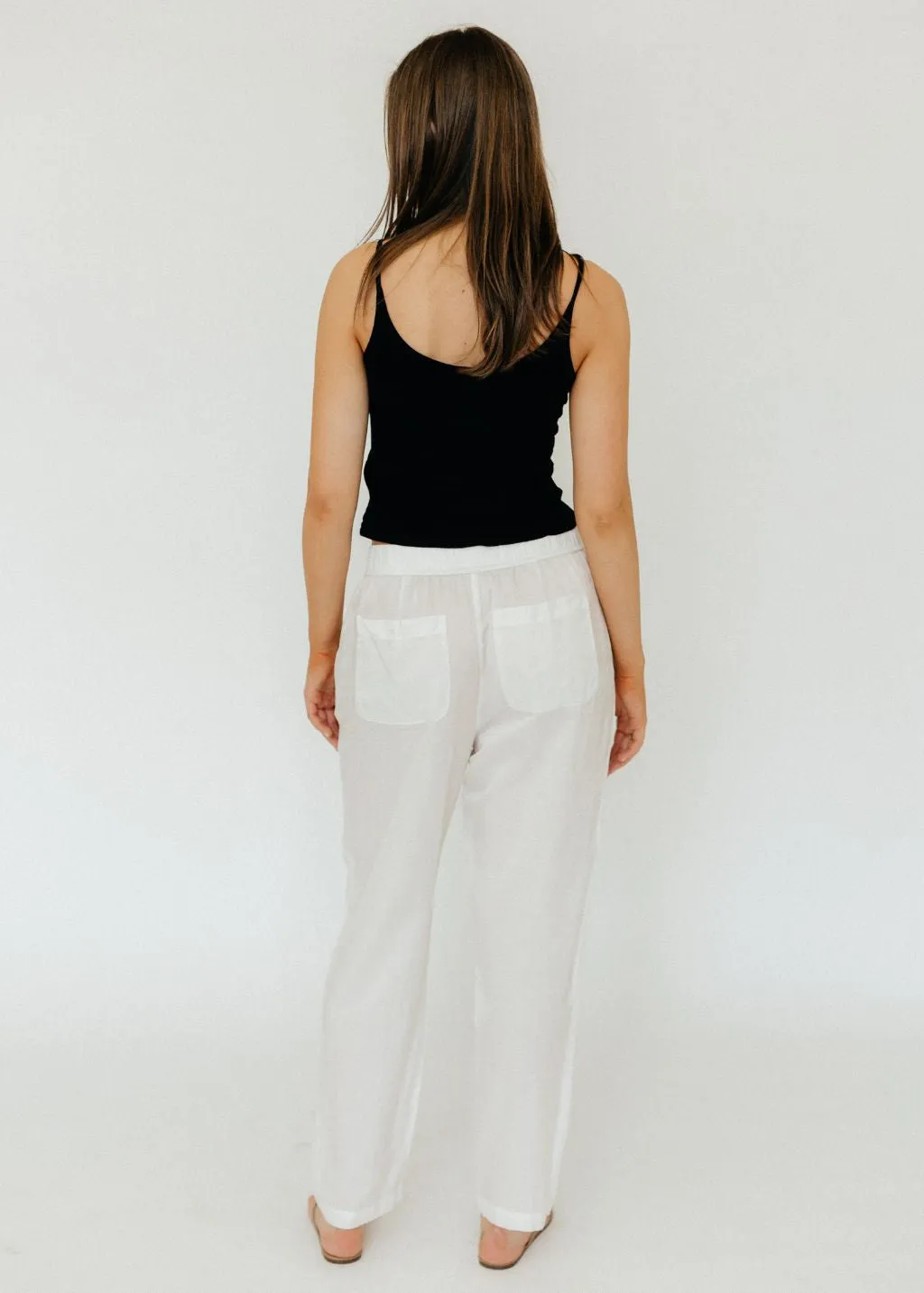 Raquel Allegra Fez Pant in Washed White