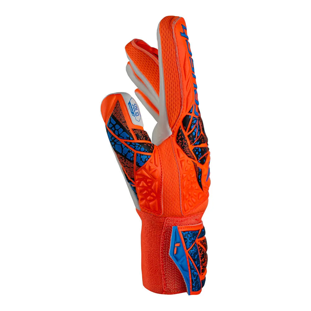 Reusch Attrakt Grip GK Gloves (Orange/Blue)