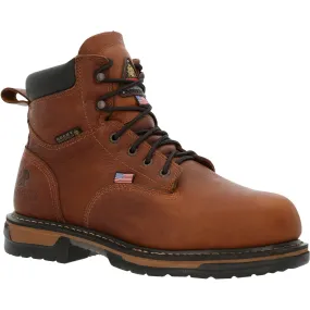 Rocky Men's IronClad 6" Steel Toe WP MG USA Made Work Boot - RKK0362