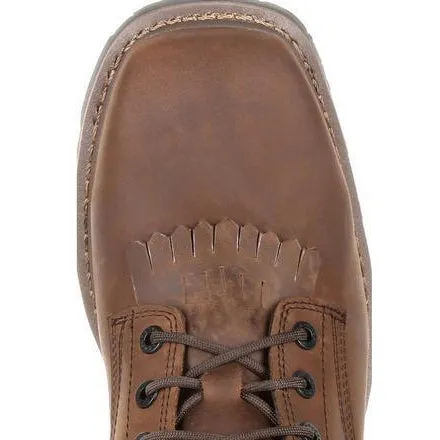 Rocky Men's Square Toe Logger WP Work Boot - Brown - RKK0276