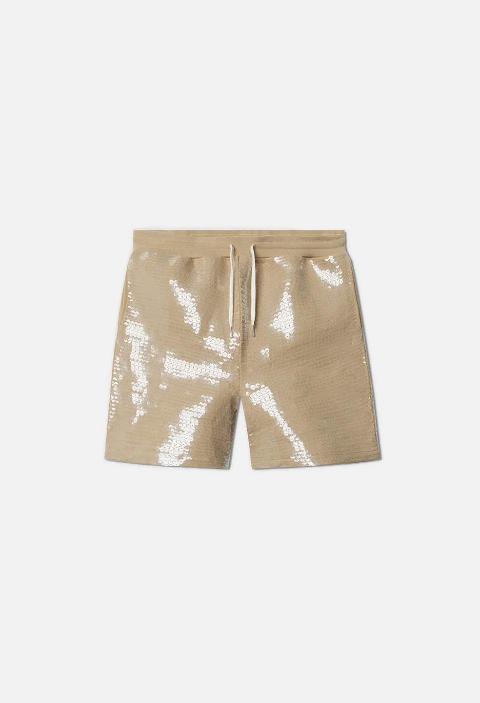 Sequined Shorts / Tan