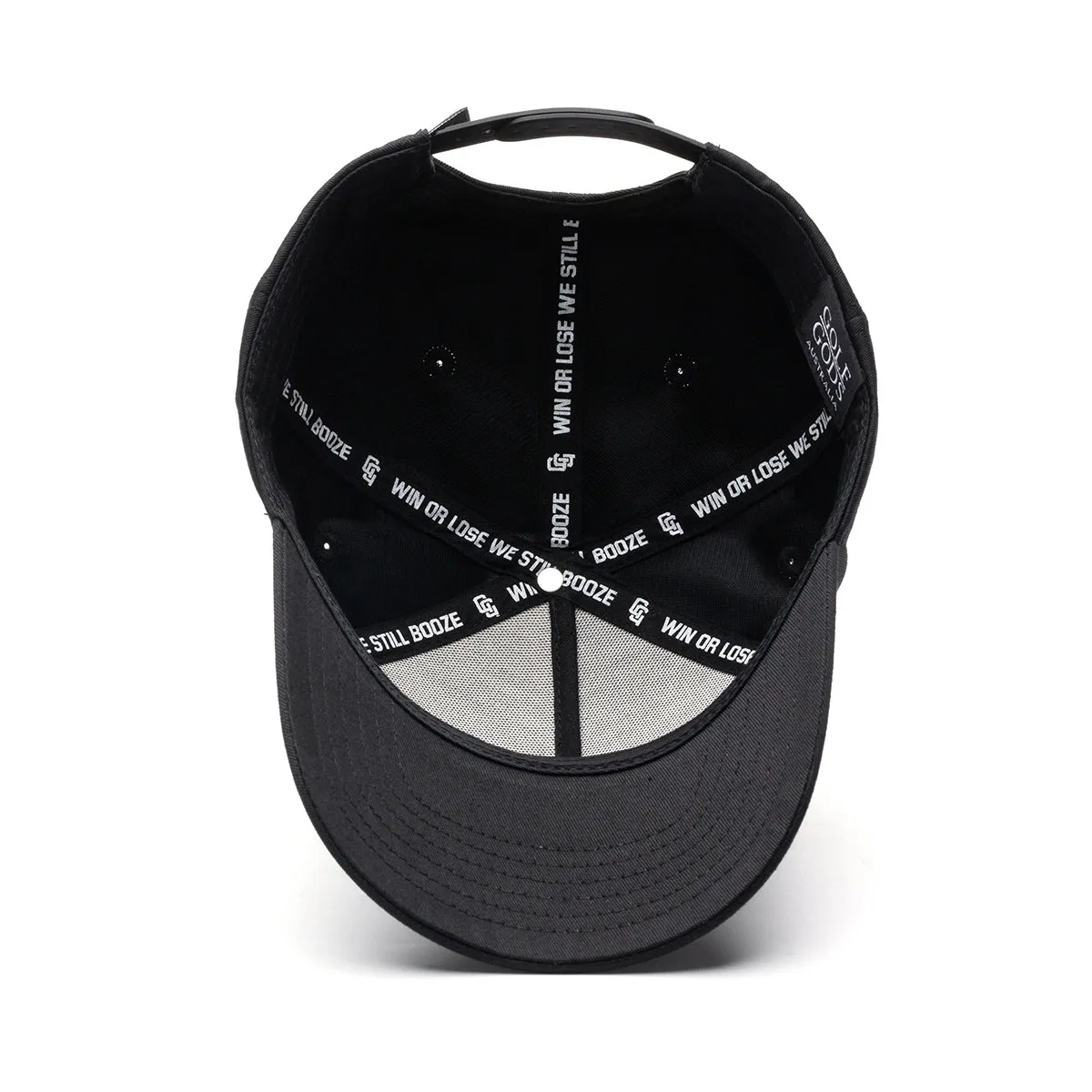 Shitty Golfer Black SnapBack Golf Hat - Curved Brim