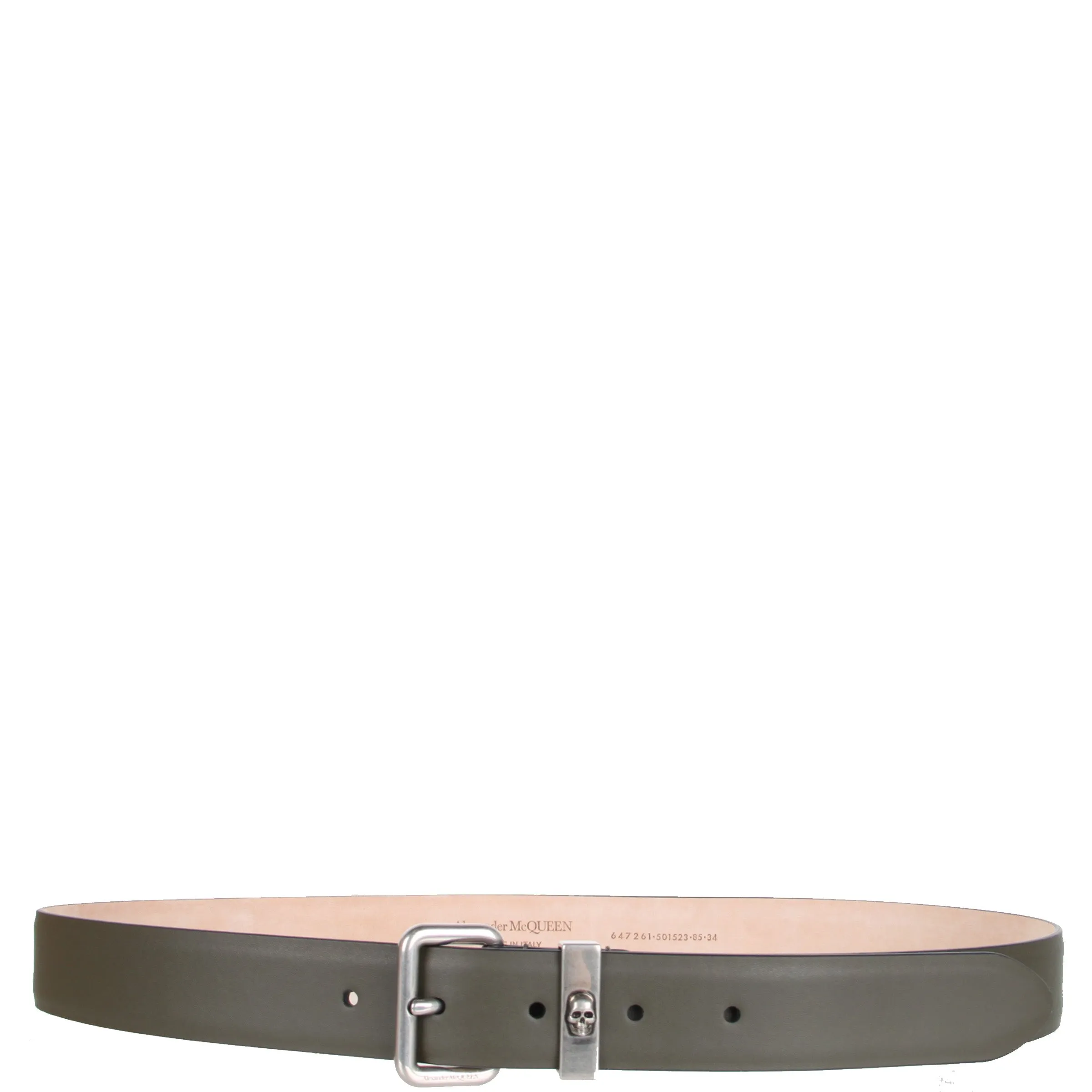 Skull Identity Belt Smooth, Khaki