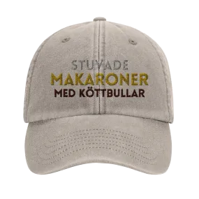 Stuvade makaroner med köttbullar - Vintagekeps