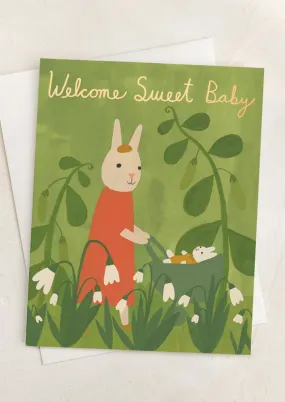 Sweet Bunny Baby Card