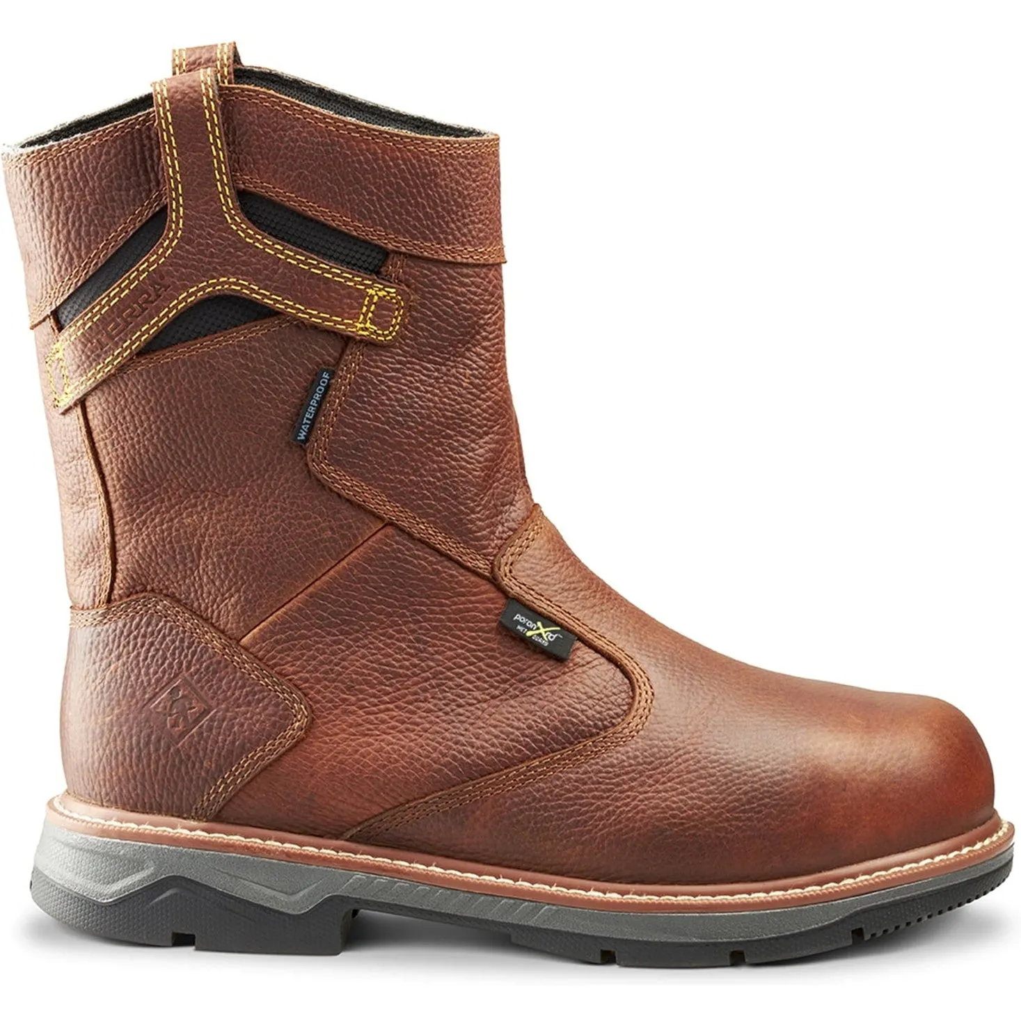 Terra Men's Patton AT Waterproof Met Guard Safety Work Boot -Brown- 4TCCBN