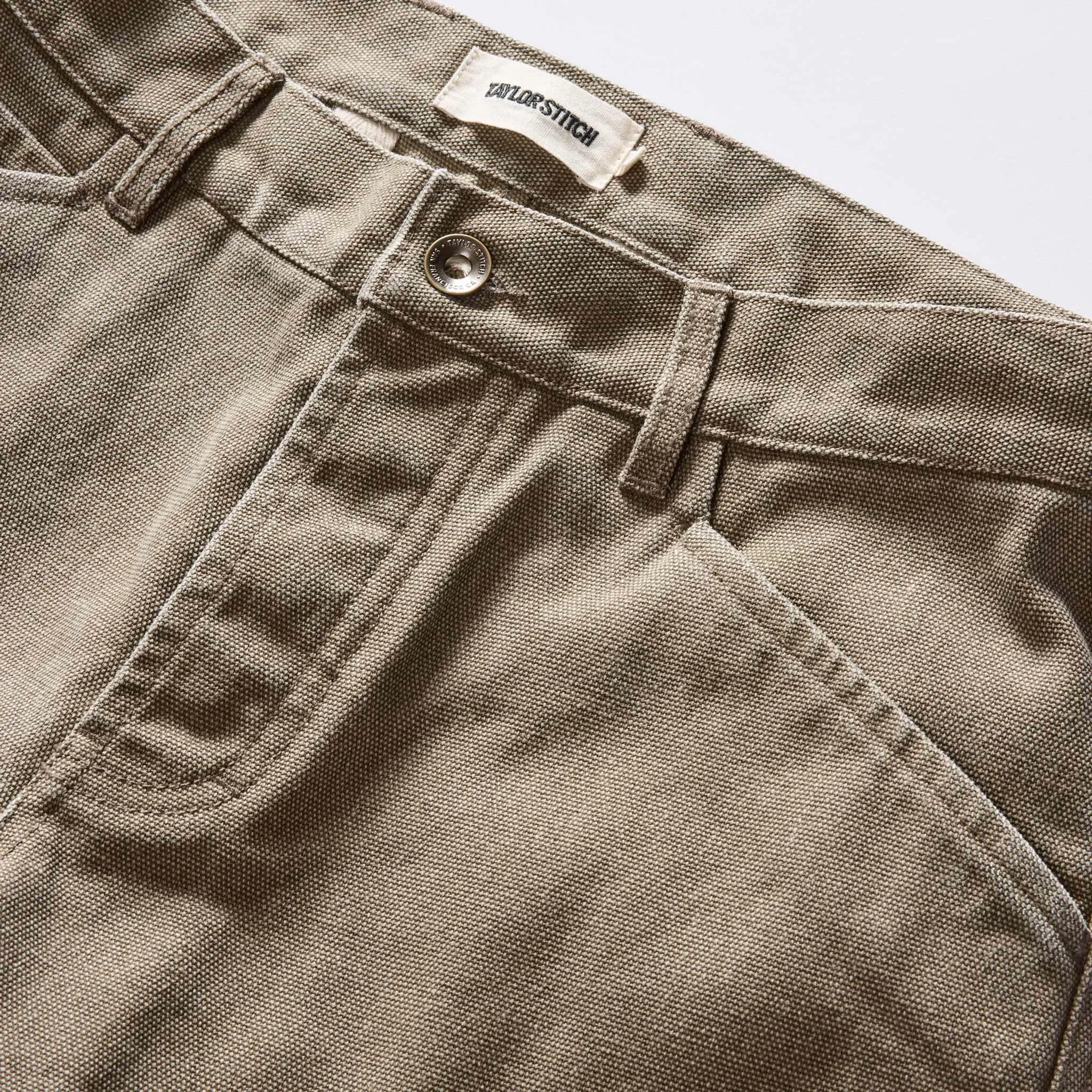 The Camp Pant in Stone Chipped Canvas