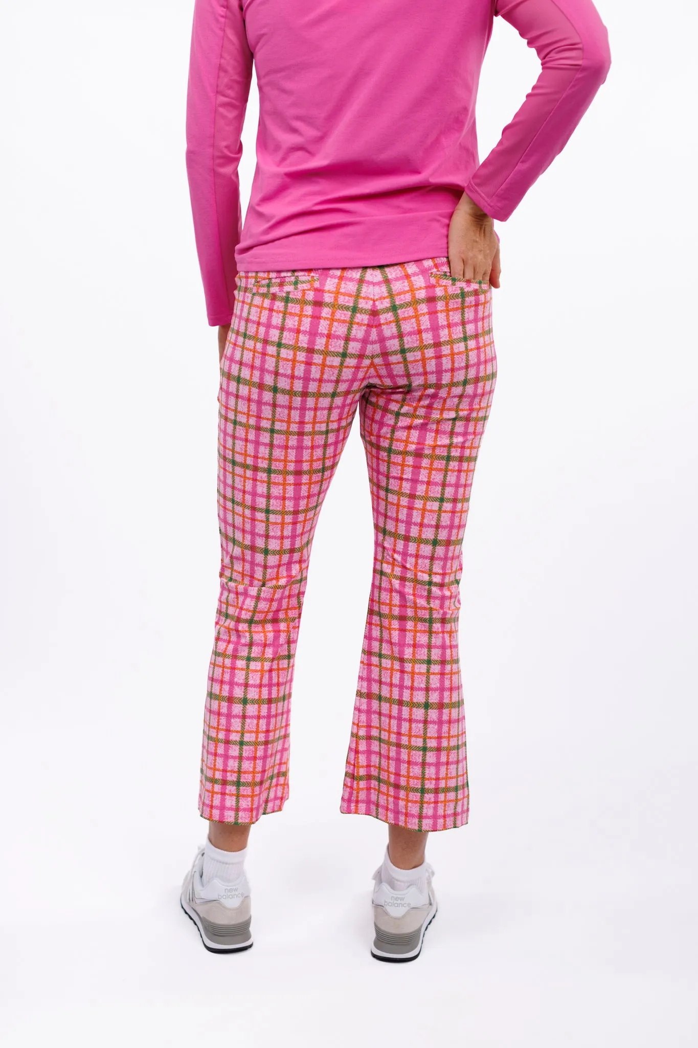 The Payton Pant - Pomegranate Plaid