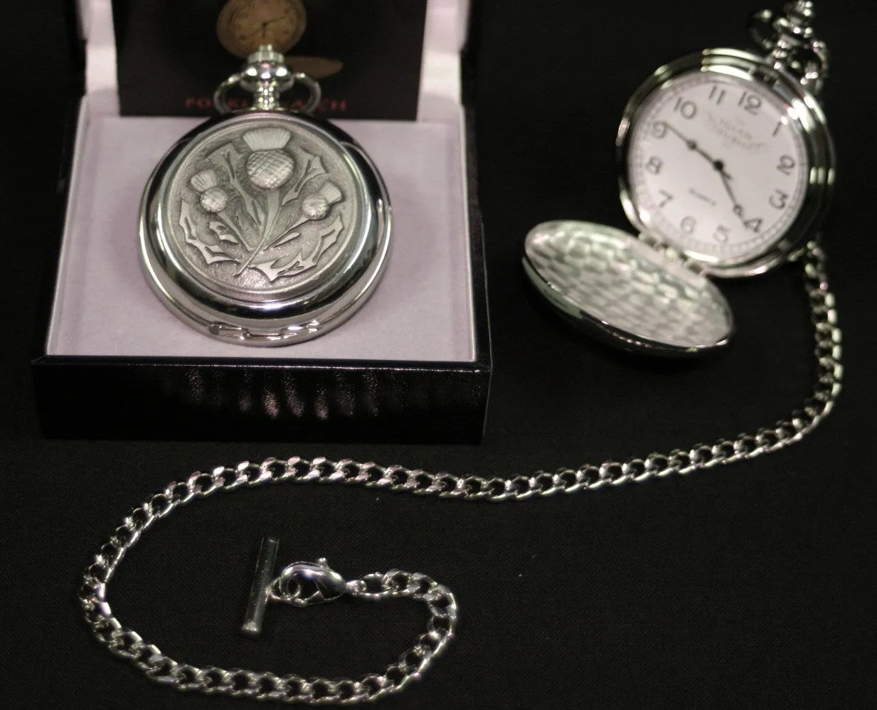 Thistle Quartz Pocket Watch - PW114Q