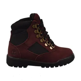 Timberland 6 Inch Little Kids' Field Boot Burgundy