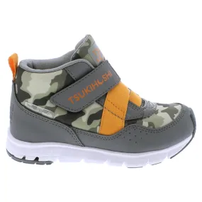 Tokyo Kid's Mid Waterproof Boot - Grey/Camo