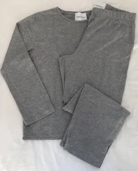 Women's grey pants & long sleeve t-shirt set